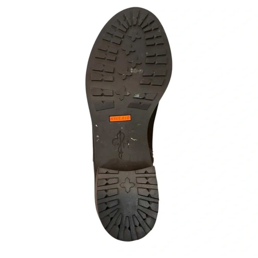 Cole Haan Nike Air crocodile embossed tall riding boots